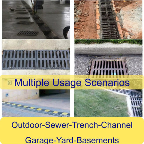Beefy Ductile Iron Drain Grate 20x20 Inch for driveway and garage use in diverse outdoor drainage scenarios