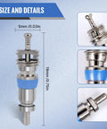 High Pressure Valve Core For R410 R32 R22 With Teflon Seal HVAC Replacement Part, size and details view