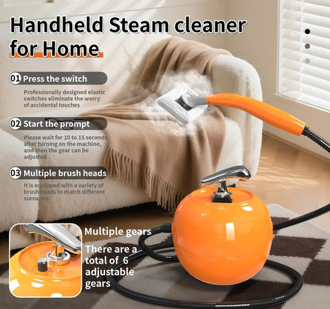 Beast 2000W Handheld Steam Cleaner With 248F Steam 1500ml Tank 6 Adjustable Settings for Home with sofa