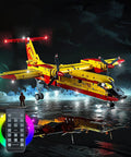 Lit LED Lighting Kit For Lego Firefighter Aircraft 42152 illuminating model with remote control on night scene display