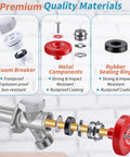 Outdoor Faucet Repair Kit With Anti Siphon Frostproof Vacuum Breaker And Metal Handle Easy Install ASSE 1019 A Certified Outside Wall Hydrant Repair For Leaks And Frozen Pipes parts illustration