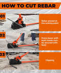 2 In 1 Rebar Bender And Cutter All In One Handheld Metal Bending And Cutting Tool for fast bending and cutting rebar