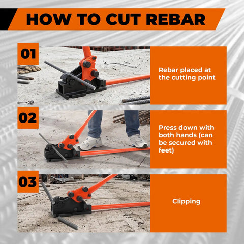 2 In 1 Rebar Bender And Cutter All In One Handheld Metal Bending And Cutting Tool for fast bending and cutting rebar