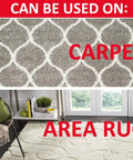 32 Pcs Self Stick Carpet Sliders Half Inch By 4 Inch Self Adhesive Furniture Moving Pads For Carpet Floors shown on carpet and rug.