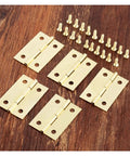Rotating Concealed Hinges 10 Pack For Jewelry Boxes And Furniture Cabinets, 4 Hole Hidden Box Hinges 35x22mm with screws