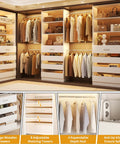 Slick Modular Closet System With Twelve Roomy Drawers And Four Heavy Lifting Rods Adjustable From Eight Point Five To Eleven Point Five Feet For Zero Hassle Bedroom Organization Super Simple Fast Assembly Setup in a spacious setting.