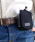 Vape Pen Travel Case Belt Bag With Belt Loop And Carabiner Clip on belt, neoprene pouch with e juice storage