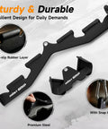 Lock In Multi Function Cable Machine Attachment Set With Grip Friendly Lat Pulldown Bars And Heavy Duty Tricep Rope For Legit Home Gym Strength Workouts And Beast Mode Back Blasting, featuring durable black steel construction with anti-slip rubber.