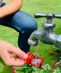 Inline Water Filter For Garden Hoses And Tools Anti Rust Stainless Steel 50 Mesh Screen installation near outdoor faucet