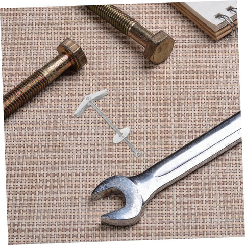 Heavy Duty Toggle Bolt Anchors With Wing Nuts Kit For Drywall, Sturdy Wall Fasteners shown with wrench and bolts