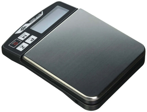 Front view of IBalance i500 Digital Kitchen Scale With 500g Capacity 0.1g Precision Large Backlit Display Stainless Steel Bowl Advanced Parts Counting AC Adapter Included SCM500