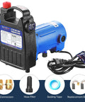 Heavy Duty One Half HP Cast Iron Water Transfer Pump 120V 1560 GPH with brass connectors and accessories