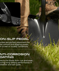 Carbon Fiber Garden Shovel With Round Blade And D Grip For Gardening, Landscaping And Construction in grass field