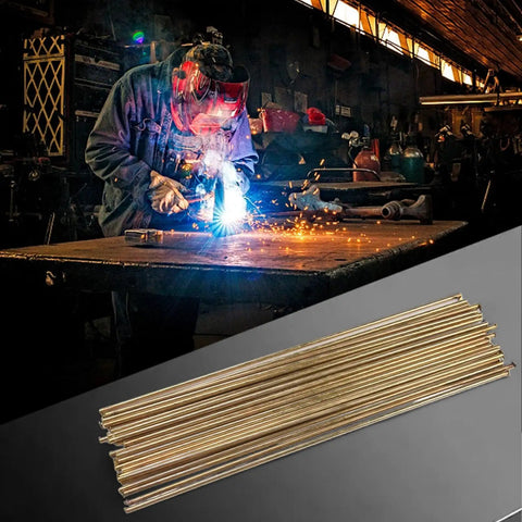 Top Tier Brass Brazing Rods For Oxyacetylene Gas Welding High Fluidity Alloy Steel Copper And Iron Metalwork Supplies in use.