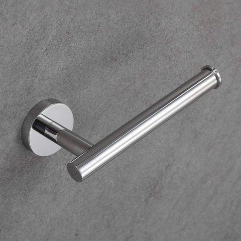 Polished Chrome Toilet Paper Holder And Towel Ring Bathroom Accessories Set For Modern Powder Room Dope Sturdy Build Durable SUS304 Stainless Steel