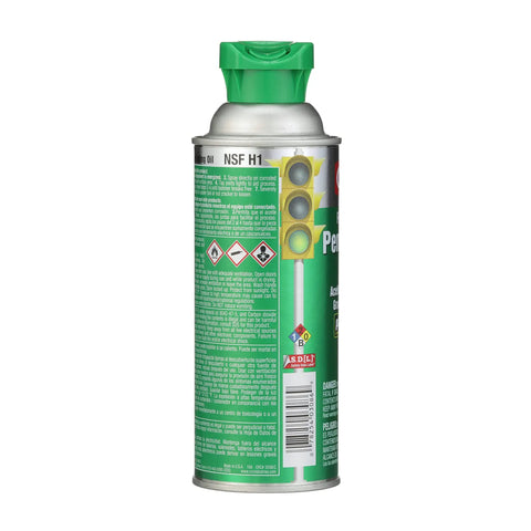 Side view of 11 oz aerosol can of Food Grade Penetrating Oil General Purpose Lubricant for Food Processing Equipment with NSF label