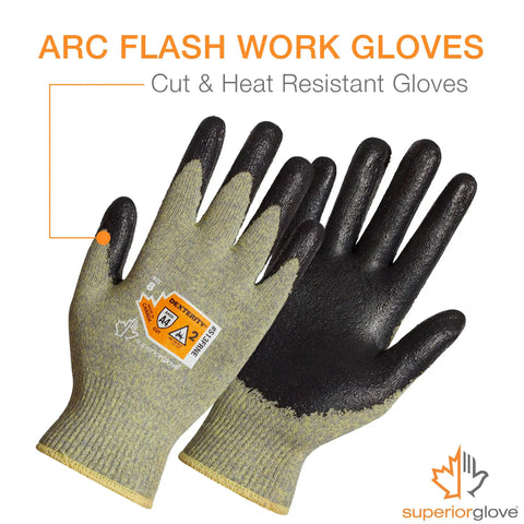 Flame Resistant Arc Flash Glove With Neoprene Palm For Superior Grip And Dexterity, Level 2 ATPV 11 Cal/cm2, Large Pair