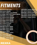 Transfer And Differential Service Gasket Kit For Toyota And Lexus Rigs Including 4Runner Land Cruiser with fitment details and gasket image