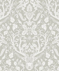 Taupe Forest Peel And Stick Wallpaper For Walls DIY Friendly Removable Self Adhesive Decor That Is Easy To Install And Remove With Damask Pattern 20.5 In X 18 Ft Roll Size featuring intricate damask motif.