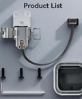 Ceramic Zirconia Hotend Upgrade Kit For 3D Printers Like A1 And A1 Mini with parts including connector, screws, and hex wrench