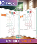 Long Division Practice Dope Dry Erase Sheets 11x14 Reusable Math Manipulatives For Classroom Centers 10 Pack displayed on desk