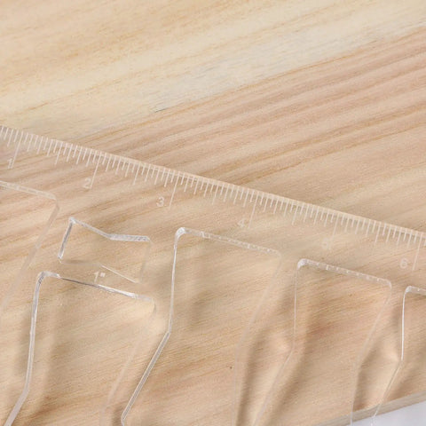 Straight Up Durable Router Clip Butterfly Inlay Template With Thick Clear Acrylic Guide For Woodworking Decor And Diy Crafts No Sweat Cutting Fixture Seven Inch Size For Pro Shop Results on wooden surface.