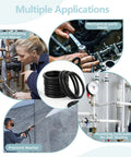1020-Piece O Ring Kit With Case And Labels For Auto Plumbing And Air Gas Sealing, All In One 20 Metric Sizes From 1mm To 25mm ID, Multiple Thicknesses Including 1mm, 2mm, 2.4mm, 2.5mm, 3mm, Nitrile Rubber, Fuel And Oil Resistant, High Temp. for plumbing, auto and pressure washer sealing