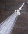 Retro Style Shower Head With Anystream 360 Degree Spray Technology, 1.75 GPM Flow, Polished Chrome Finish in use