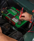 Auto-Ranging Digital Multimeter For Automotive And Home Electrical Troubleshooting UL Certified in use on car battery