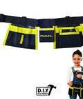 Junior Tool Belt Set For Kids Ages 5 And Up With Realistic Play Tools And Tough High Strength Fabric In Mixed Colors