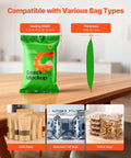 Continuous Bag Sealer Machine With Adjustable Temp And Speed, compatible with kraft paper, aluminum foil, plastic bags
