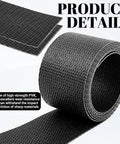 4 Inch Wide Black Conveyor Belt Material With PVK 150 One Side Cover For Industrial Conveyors, roll close-up
