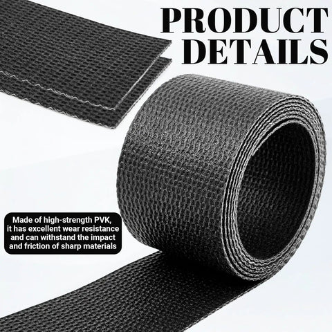 4 Inch Wide Black Conveyor Belt Material With PVK 150 One Side Cover For Industrial Conveyors, roll close-up