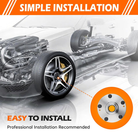 Diagram showing Beefy Front Wheel Hub Assembly For Hyundai Elantra 2011-2012, Elantra Coupe 2013, highlighting installation location