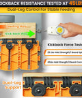 Pro Grade Featherboard For Table Saws, Router Tables And Band Saws, Kickback Prevention And Precision Feed Control, testing setup