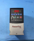 Workhorse PowerFlex 4 AC Drive 480V 3Phase 2.3A 0.75kW 1HP IP20 Industrial Variable Frequency Drive Controller For Motors And Equipment With DIN Rail Mount Easy Setup BuiltIn Protections front view