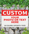 Customizable outdoor metal sign in garden setting, Dope Custom Outdoor Metal Signs For Home Office Business 12x8 Inches Durable Personalized Road Garden Parking Decorative Signs With Over 30 Color Options And 20 Font Choices For Any Location