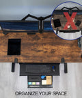 Under Desk Keyboard Tray With Pull Out Platform Extra Sturdy C Clamp Mount Big 33 Inch Wide By 11 Inch Deep Slide Out Tray