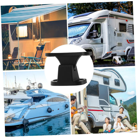 Two Pack RV Door Holder Black T Shaped Nylon Retainer Kit For Camper Motorhome And Travel Trailer Door Latch Stop Catch Easy Install
