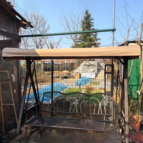 Outdoor Porch Swing Canopy Replacement Cover For 2 Seater Waterproof Weatherproof Sun Shade For Backyard Garden Patio