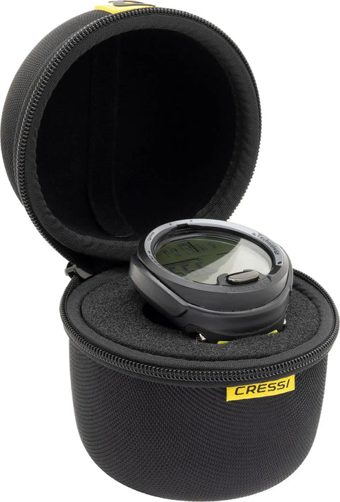 Open Protective Travel Case For Dive Computer And Watches, Bump Resistant EVA Foam, Soft Foam Lining, Denier Nylon Exterior Water Repellent