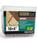 5 lb box of 215 pieces 4 Inch Epoxy Coated Exterior Wood And Fence Screws With Self Drilling Point And Coarse Thread