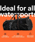 90L Large Mesh Duffle Bag For Scuba Gear Snorkel Equipment And Water Sports Adventure, displayed with mesh material