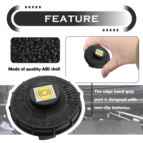 Brake Fluid Cap Replacement And Master Cylinder Cap For Honda with ABS shell and non-slip grip