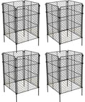 4 Pack Plant Protectors From Animals, DIY Garden Cages With 1 Inch Mesh For Vegetables, Shrubs And New Plants, Chicken Wire Barrier Keeps Rabbits And Chipmunks Out, 16 Panels, Easy Assembly