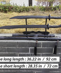 Two Pack Polypropylene Martial Swords For Practice And Training Katana Style Bokken With Dragon Tiger Treasure Style Unsharpened Blades