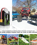 14.8V 150C 850mAh 4S LiPo Battery With XT30 Plug shown with RC cars, boats, and drones for versatile high-drain power use