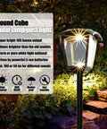 Outdoor Lamp Post Light 68 Inch Tall Waterproof Solar Powered 100 Lumen Pathway Garden Lawn Patio Porch Backyard USB Rechargeable