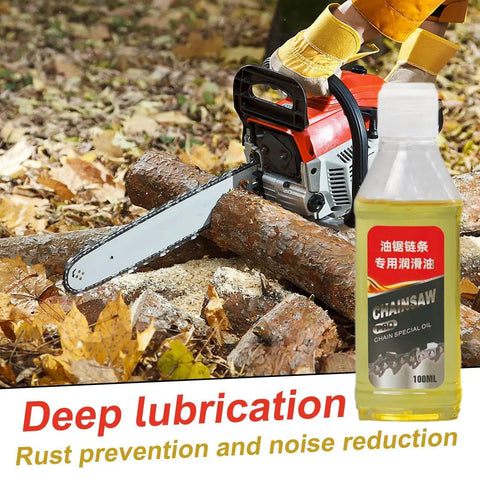 All Purpose Chainsaw Oil 100ml Multi Purpose Synthetic Lubricant With 2X Rust Prevention And Deep Penetration For Chainsaws