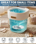 No Sweat Compact Portable Washer With 15L Spin Basket Designed For Underwear Socks And Delicate Clothes Easy Pack Away Design, mini washer with water flow.